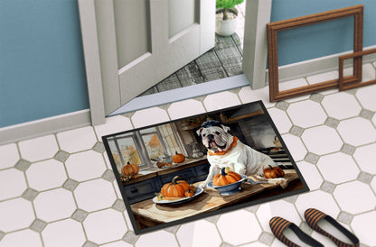 English Bulldog Fall Kitchen Pumpkins Doormat - One Color / One Size - Home & Garden - Home Textile - Carpets & Rugs