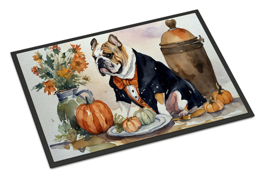 English Bulldog Fall Kitchen Pumpkins Doormat - One Color / One Size - Home & Garden - Home Textile - Carpets & Rugs