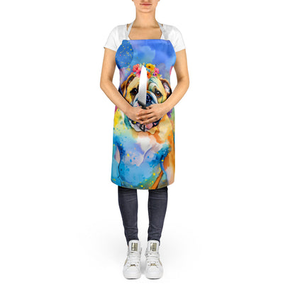 English Bulldog Hippie Dawg Apron - One Color / One Size - Home & Garden - Kitchen Dining & Bar - Table Decoration &