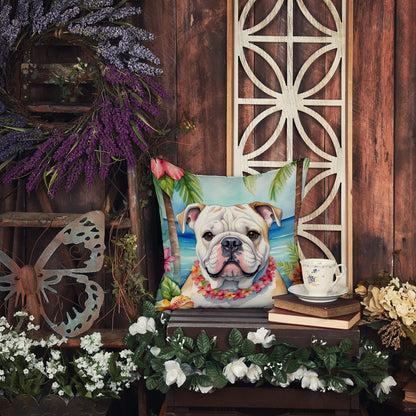 English Bulldog Luau Throw Pillow - One Color / One Size - Home & Garden - Home Textile - Pillows
