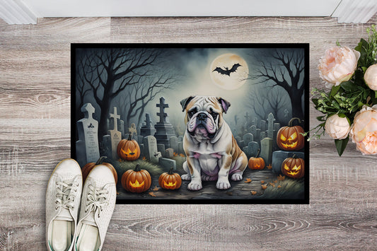 English Bulldog Spooky Halloween Doormat - One Color / One Size - Home & Garden - Home Textile - Carpets & Rugs