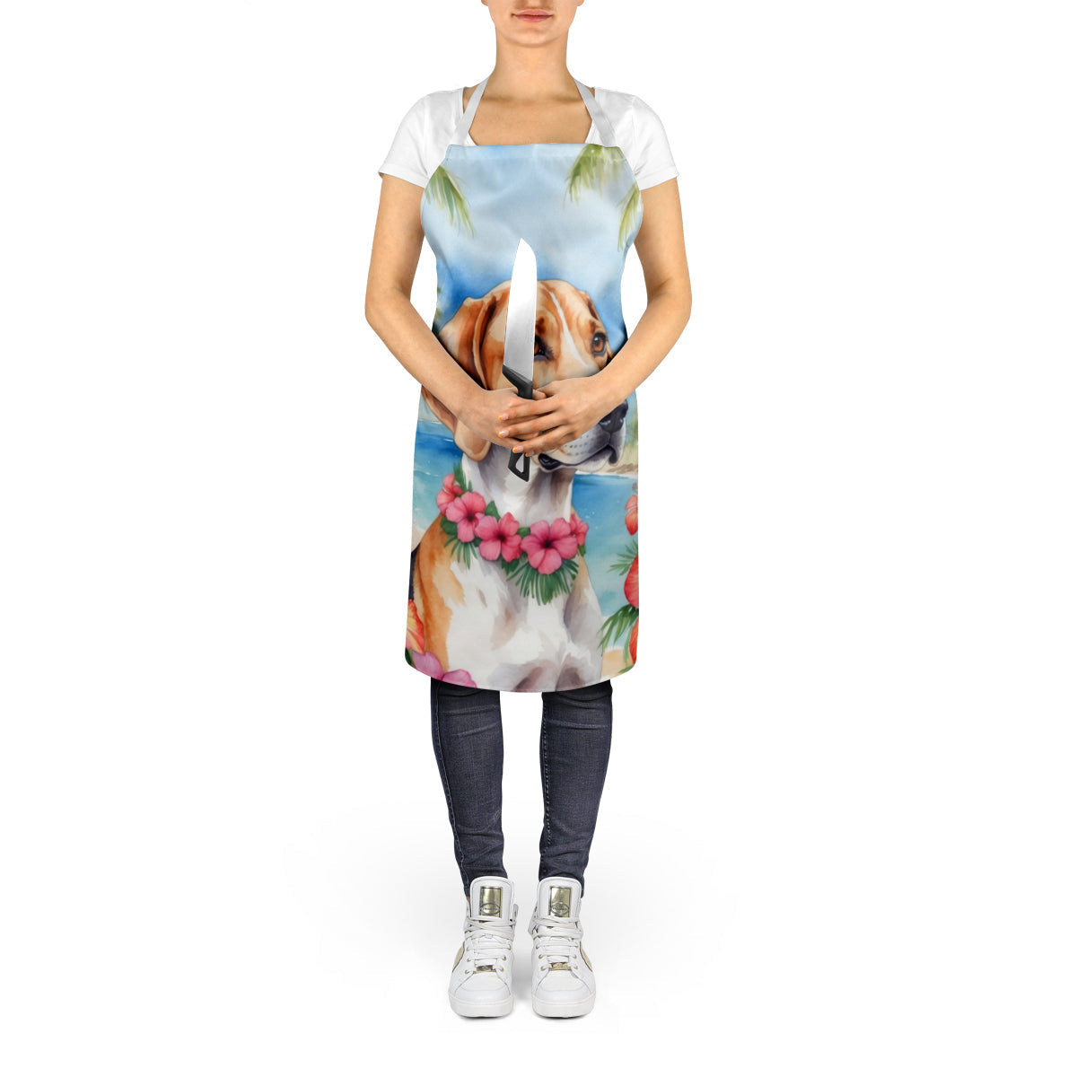 English Foxhound Luau Apron - One Color / One Size - Home & Garden - Kitchen Dining & Bar - Table Decoration &