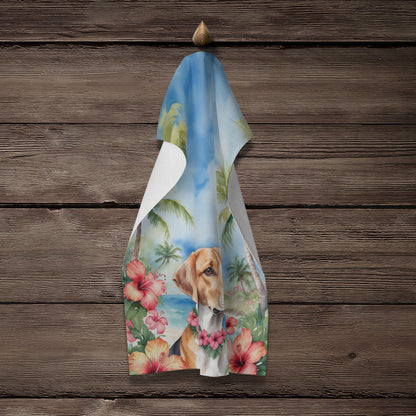 English Foxhound Luau Kitchen Towel - One Color / One Size - Home & Garden - Home Textile - Towels