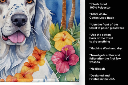 English Setter Luau Kitchen Towel - One Color / One Size - Home & Garden - Home Textile - Towels