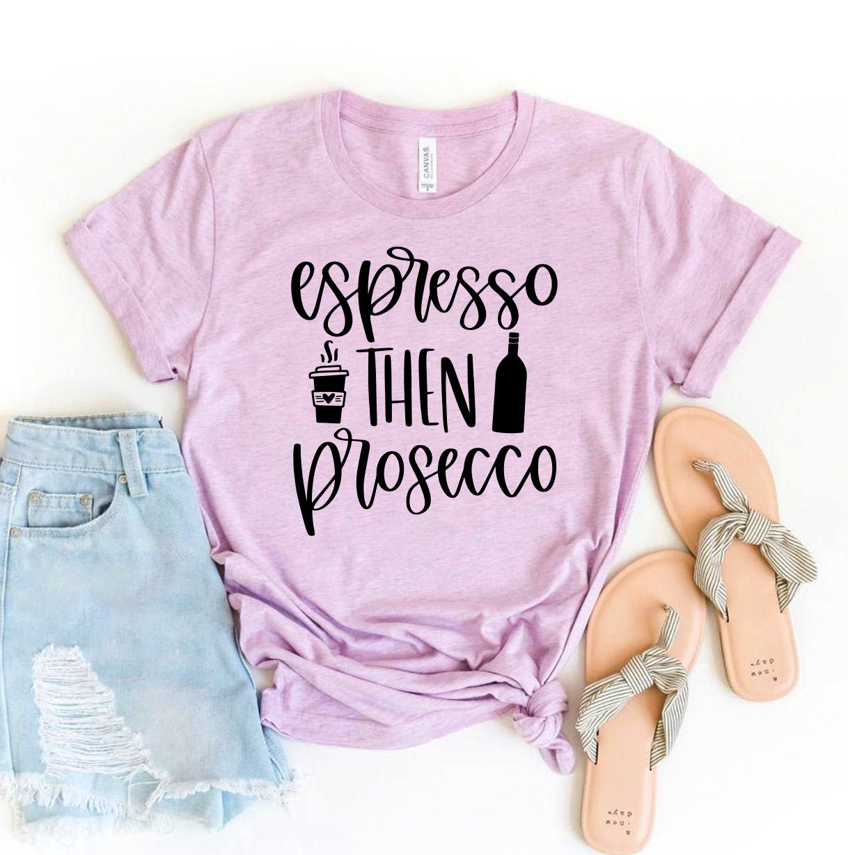 Espresso Then Prosecco T-Shirt - Women’s Fashion - Women’s Clothing - Tops & Tees - T-Shirts