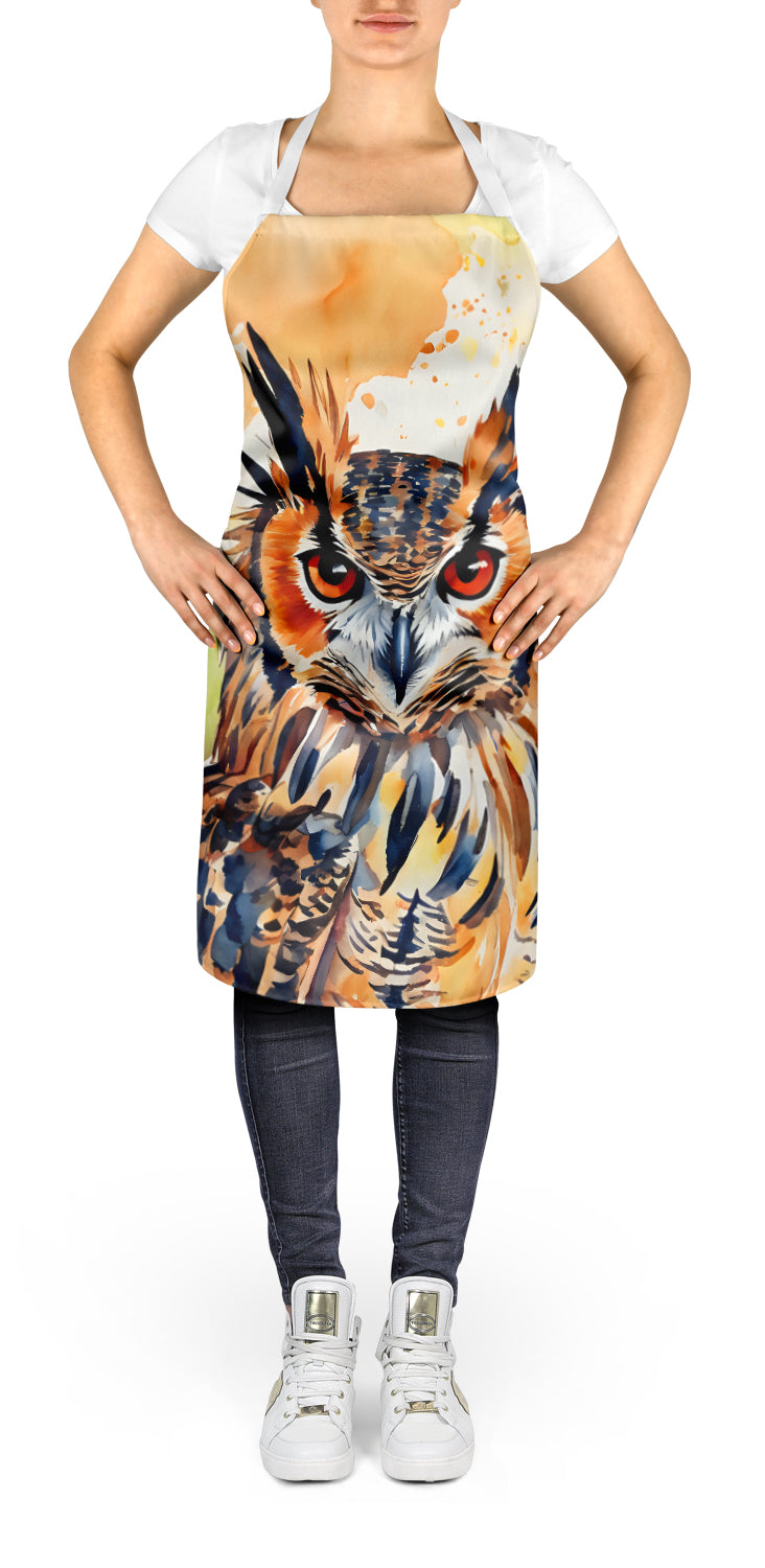 Eurasian Eagle Owl Apron - One Color / One Size - Home & Garden - Kitchen Dining & Bar - Table Decoration & Accessories