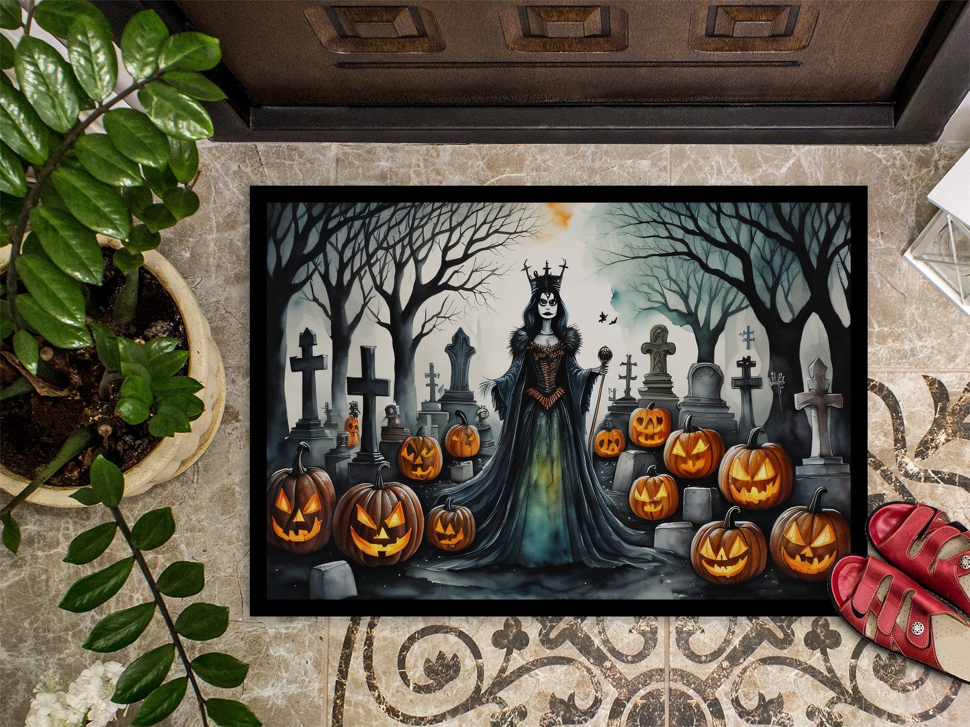 Evil Queen Spooky Halloween Doormat - One Color / One Size - Home & Garden - Home Textile - Carpets & Rugs