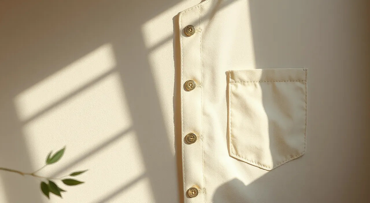 Adjustable ties and pocket silhouette for practical coverage