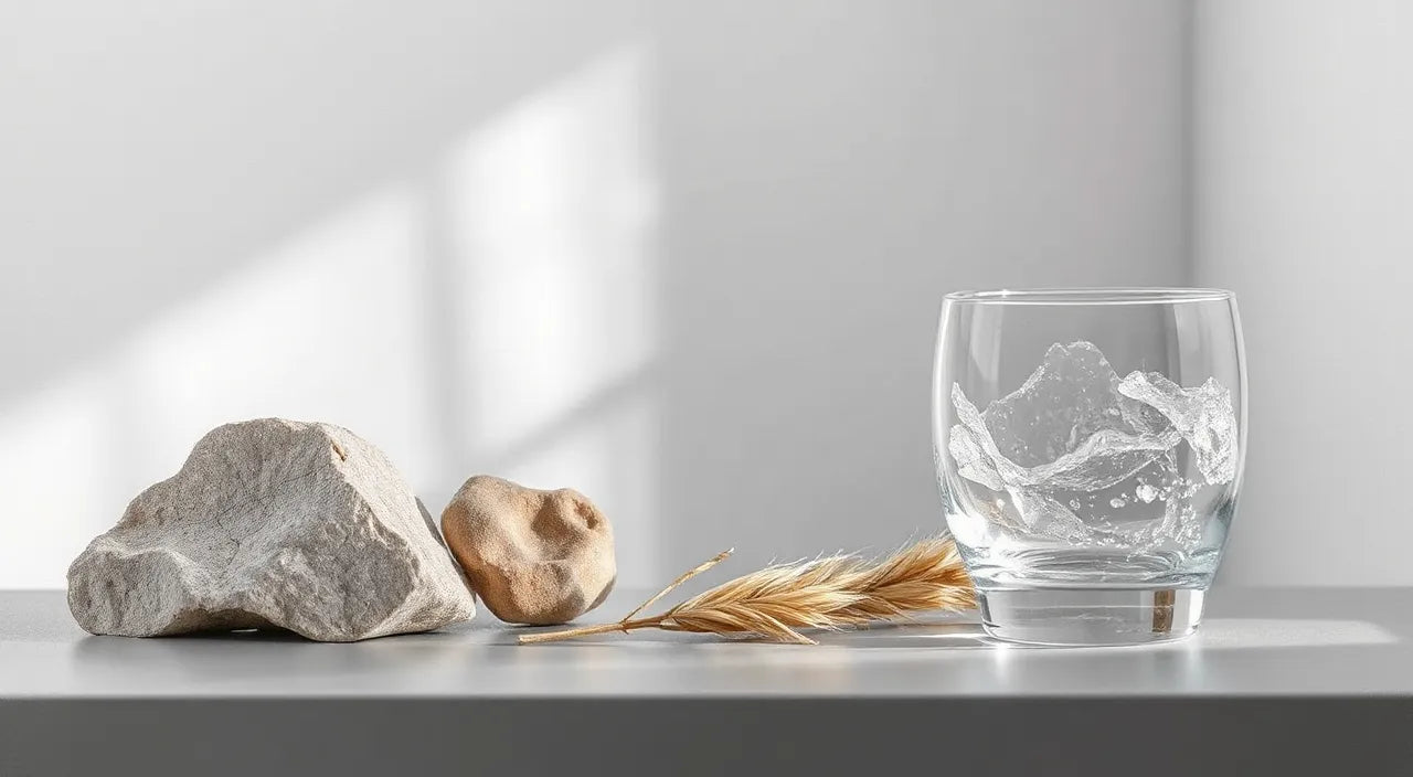 Materials comparison: steel, iron, plant fibers, glass