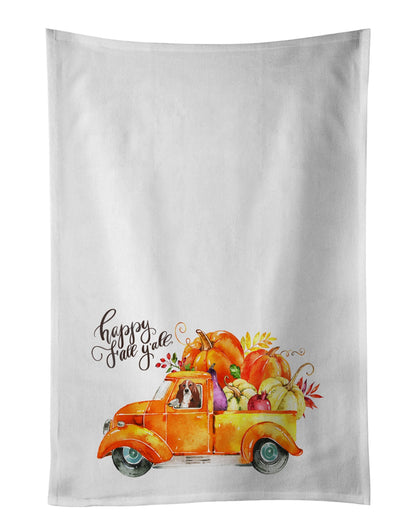 Fall Harvest Basset Hound Kitchen Towel Set of 2 - One Color / One Size - Home & Garden - Home Textile - Towels