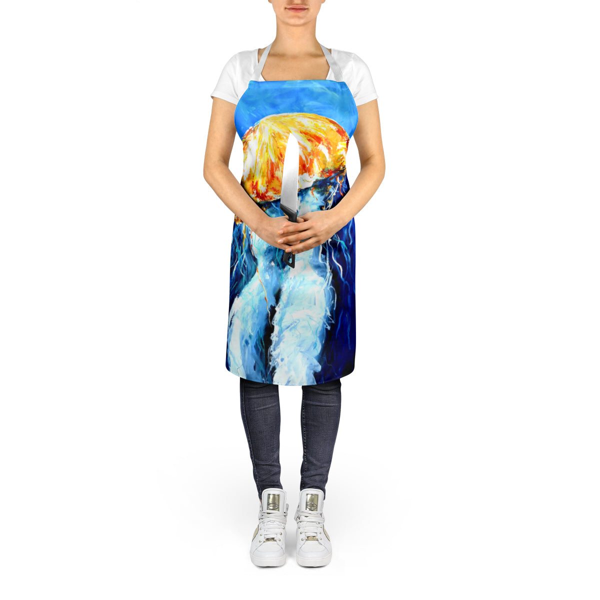 Fanta Sea Jellyfish Apron - One Color / One Size - Home & Garden - Kitchen Dining & Bar - Table Decoration & Accessories