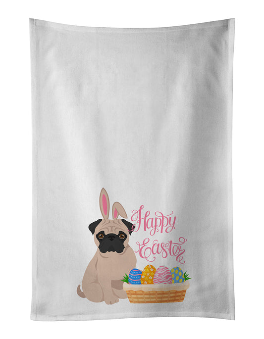 Fawn Pug Easter Kitchen Towel Set of 2 - One Color / One Size - Home & Garden - Home Textile - Towels