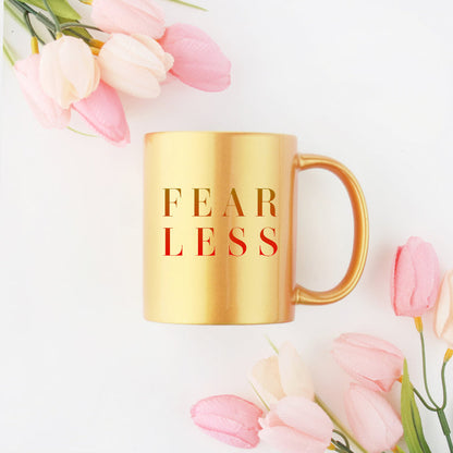 Fearless Gold & Silver Mug - Gold - Home & Garden - Kitchen Dining & Bar - Dinnerware