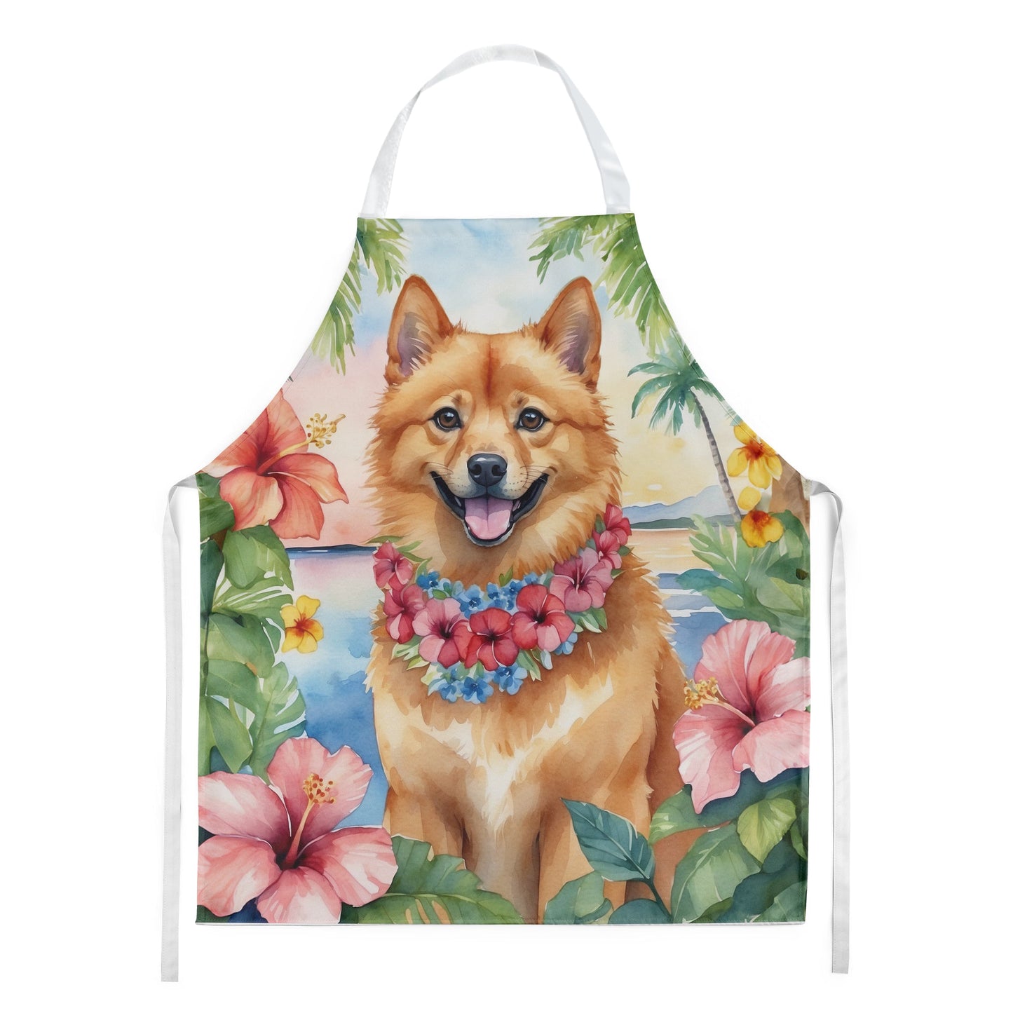 Finnish Spitz Luau Apron - One Color / One Size - Home & Garden - Kitchen Dining & Bar - Table Decoration & Accessories