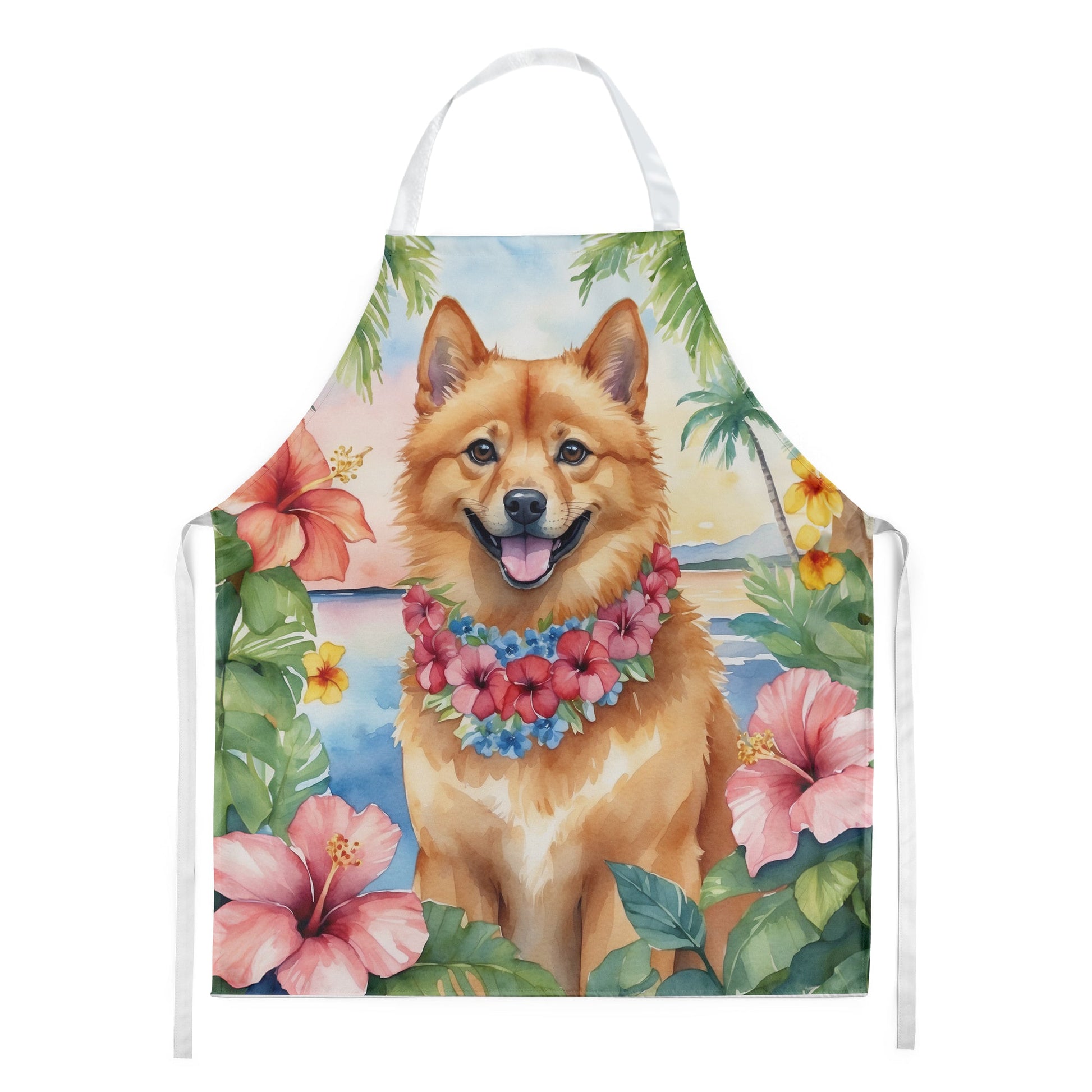 Finnish Spitz Luau Apron - One Color / One Size - Home & Garden - Kitchen Dining & Bar - Table Decoration & Accessories