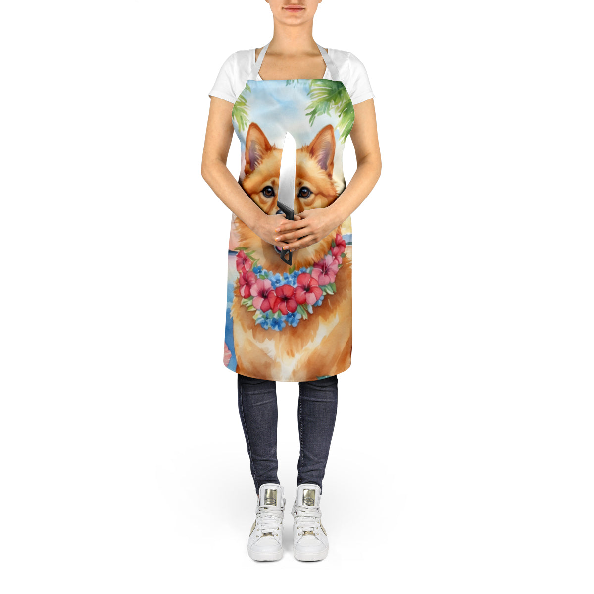 Finnish Spitz Luau Apron - One Color / One Size - Home & Garden - Kitchen Dining & Bar - Table Decoration & Accessories