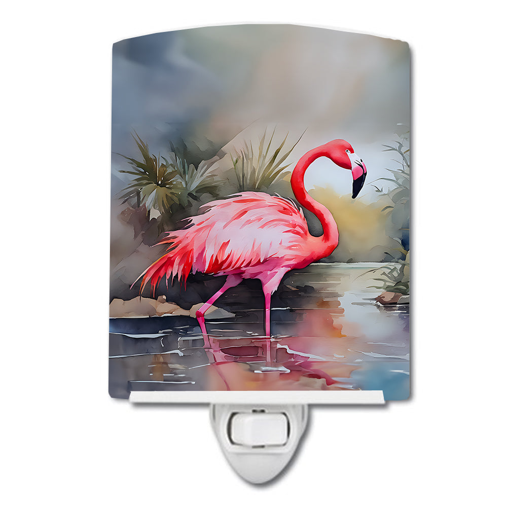 Flamingo Ceramic Night Light - One Color / One Size - Home & Garden - Home Improvement - Lights & Lighting - Night
