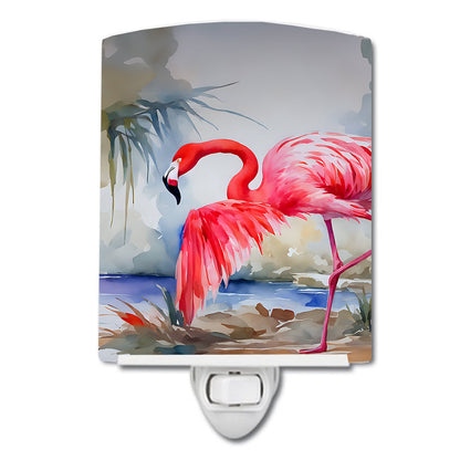 Flamingo Ceramic Night Light - One Color / One Size - Home & Garden - Home Improvement - Lights & Lighting - Night