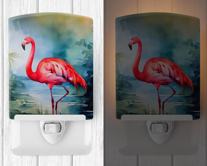Flamingo Ceramic Night Light - One Color / One Size - Home & Garden - Home Improvement - Lights & Lighting - Night