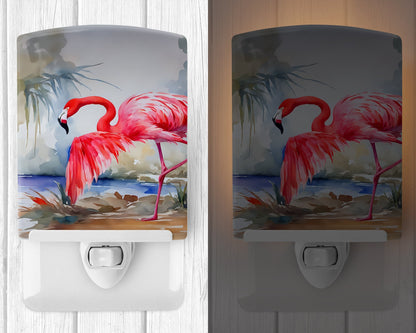 Flamingo Ceramic Night Light - One Color / One Size - Home & Garden - Home Improvement - Lights & Lighting - Night