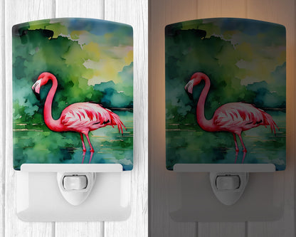 Flamingo Ceramic Night Light - One Color / One Size - Home & Garden - Home Improvement - Lights & Lighting - Night