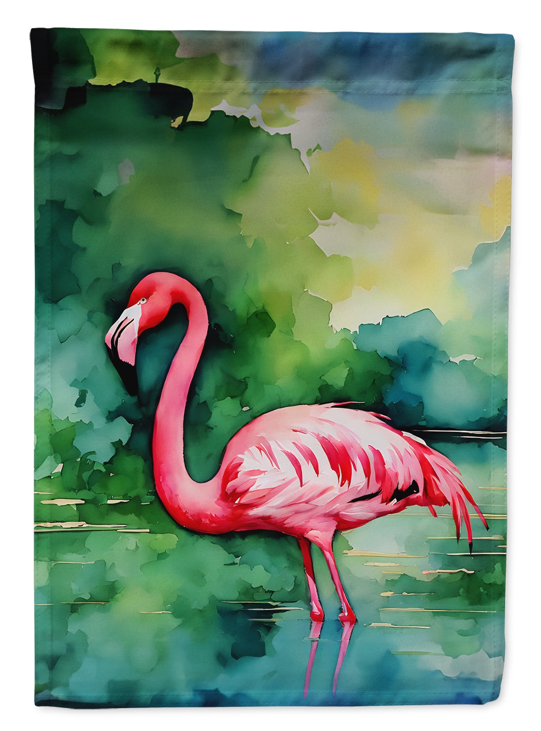 Flamingo Garden Flag - One Color / One Size - Home & Garden - Home Decor - Flags Banners & Accessories