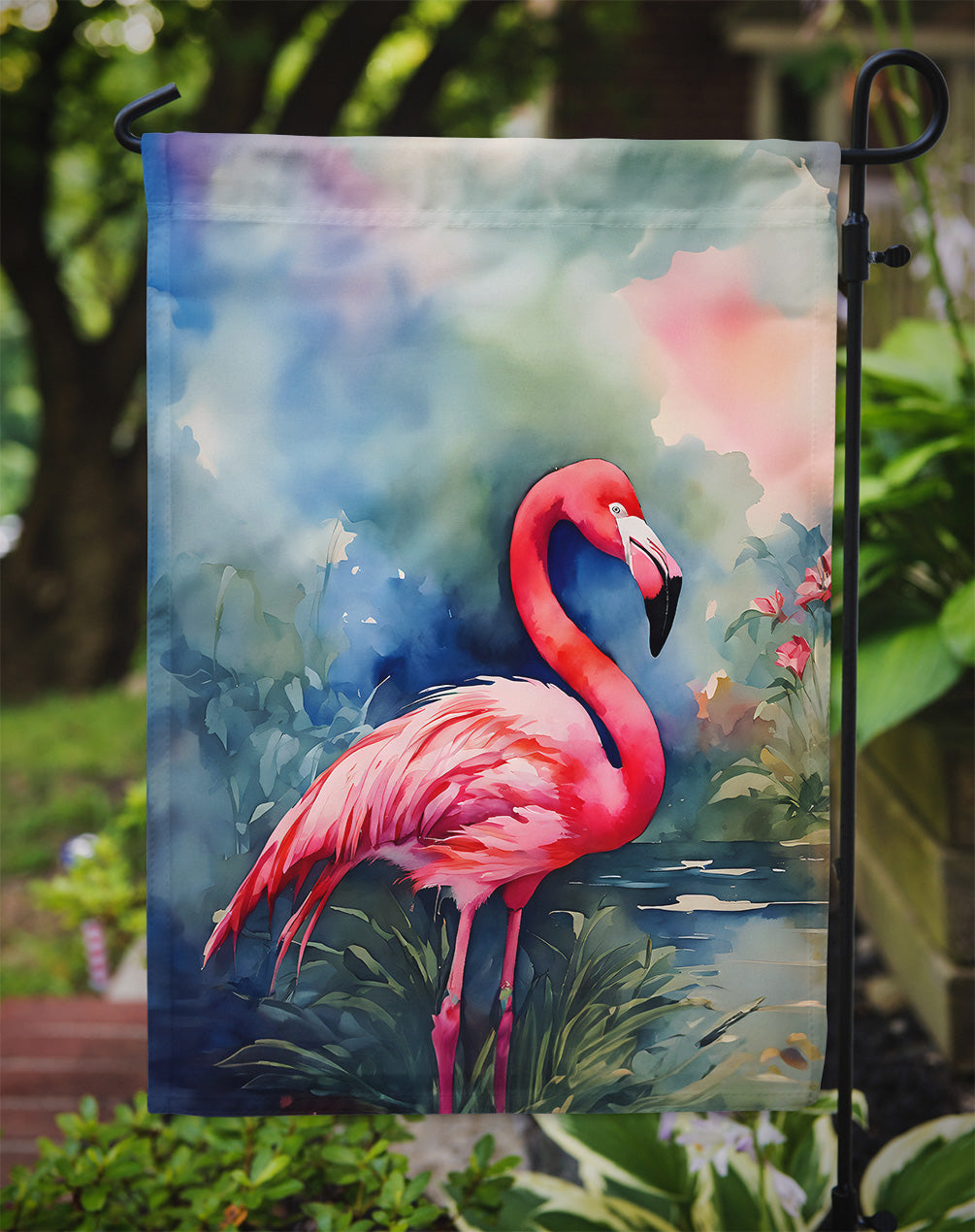 Flamingo Garden Flag - One Color / One Size - Home & Garden - Home Decor - Flags Banners & Accessories