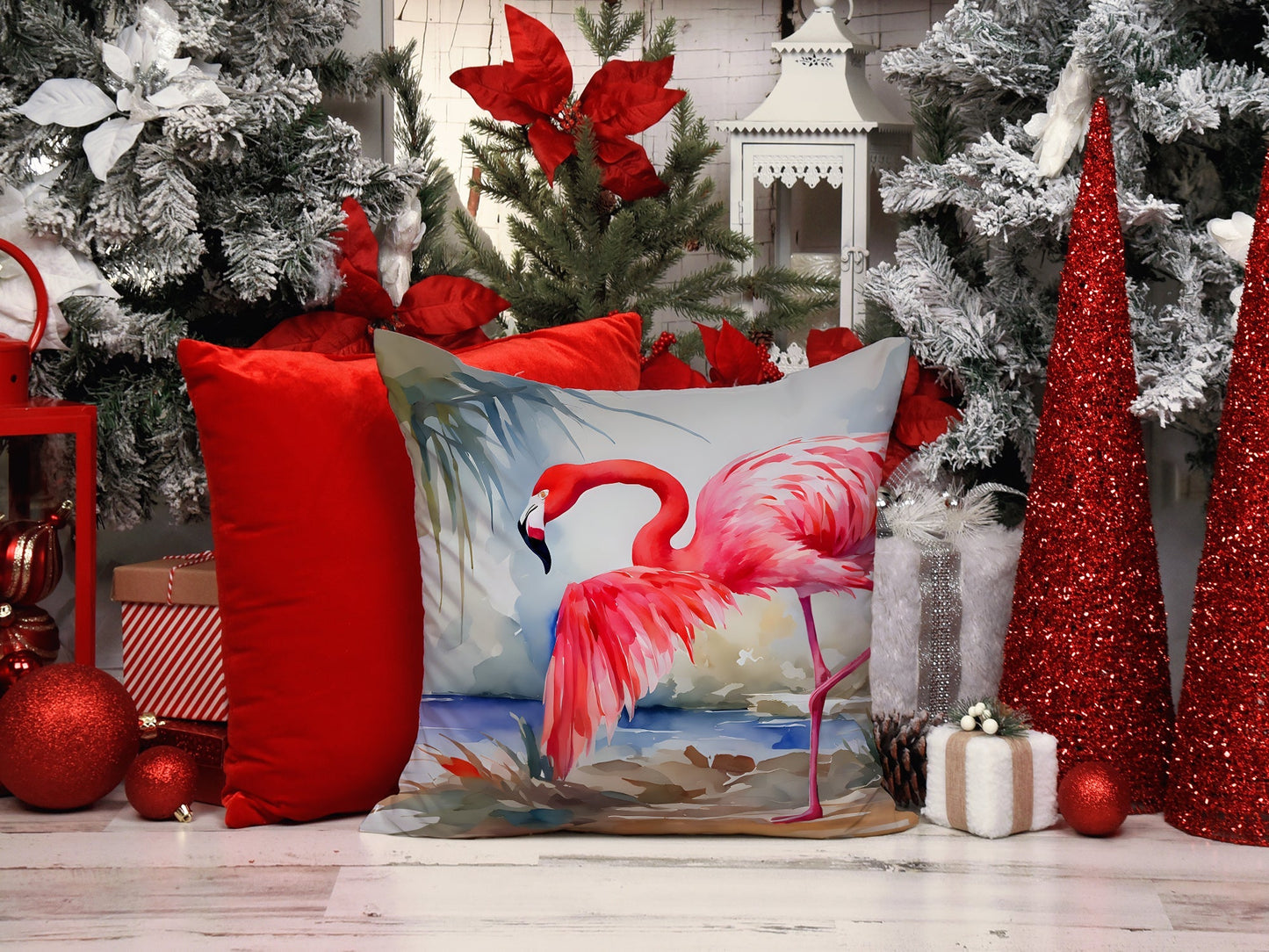 Flamingo Throw Pillow - One Color / One Size - Home & Garden - Home Textile - Pillows