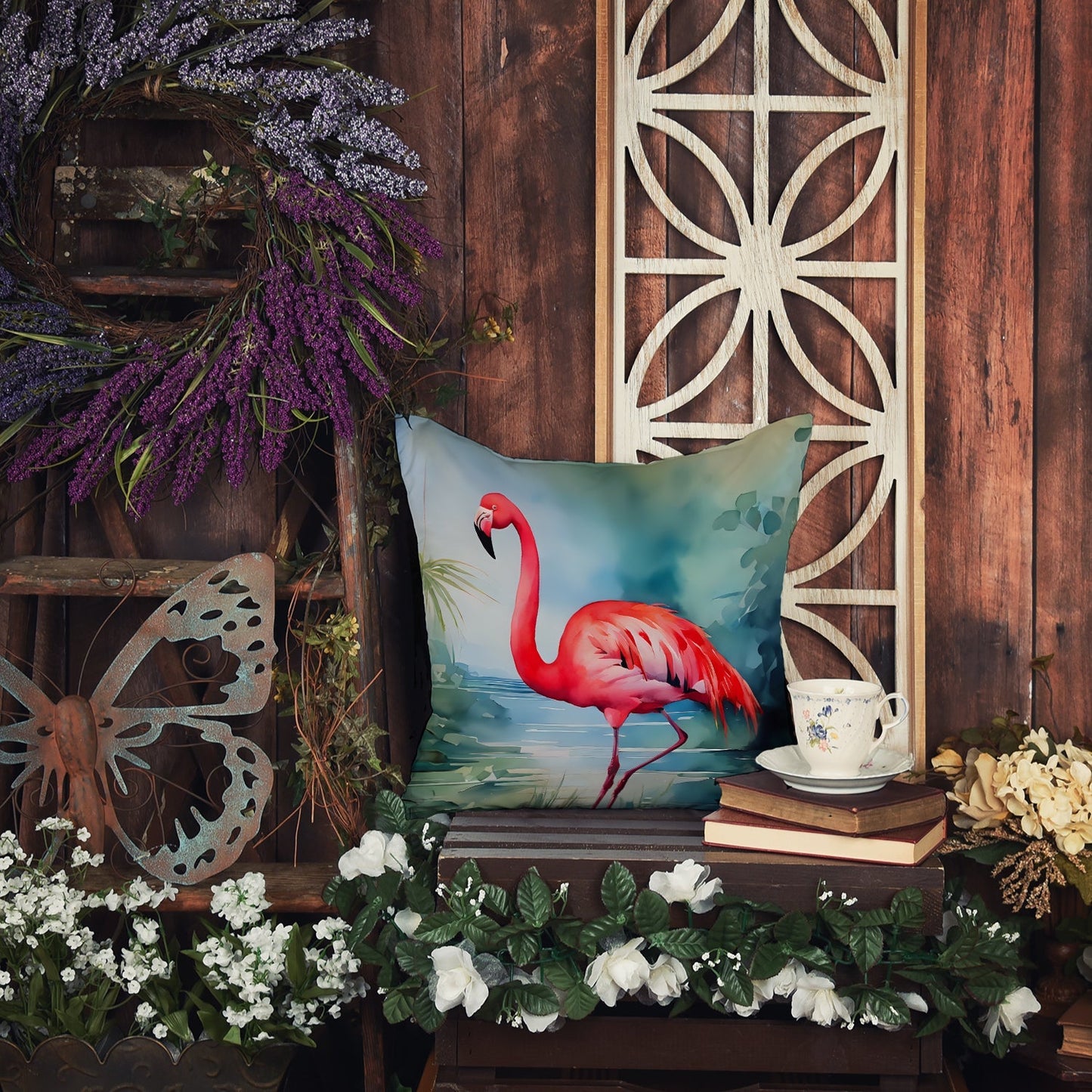 Flamingo Throw Pillow - One Color / One Size - Home & Garden - Home Textile - Pillows