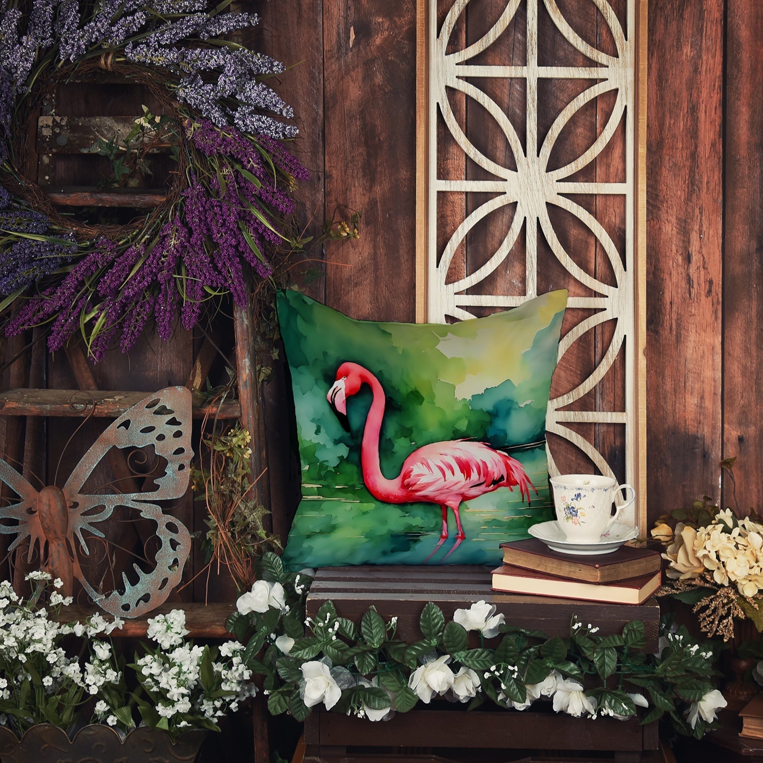 Flamingo Throw Pillow - One Color / One Size - Home & Garden - Home Textile - Pillows