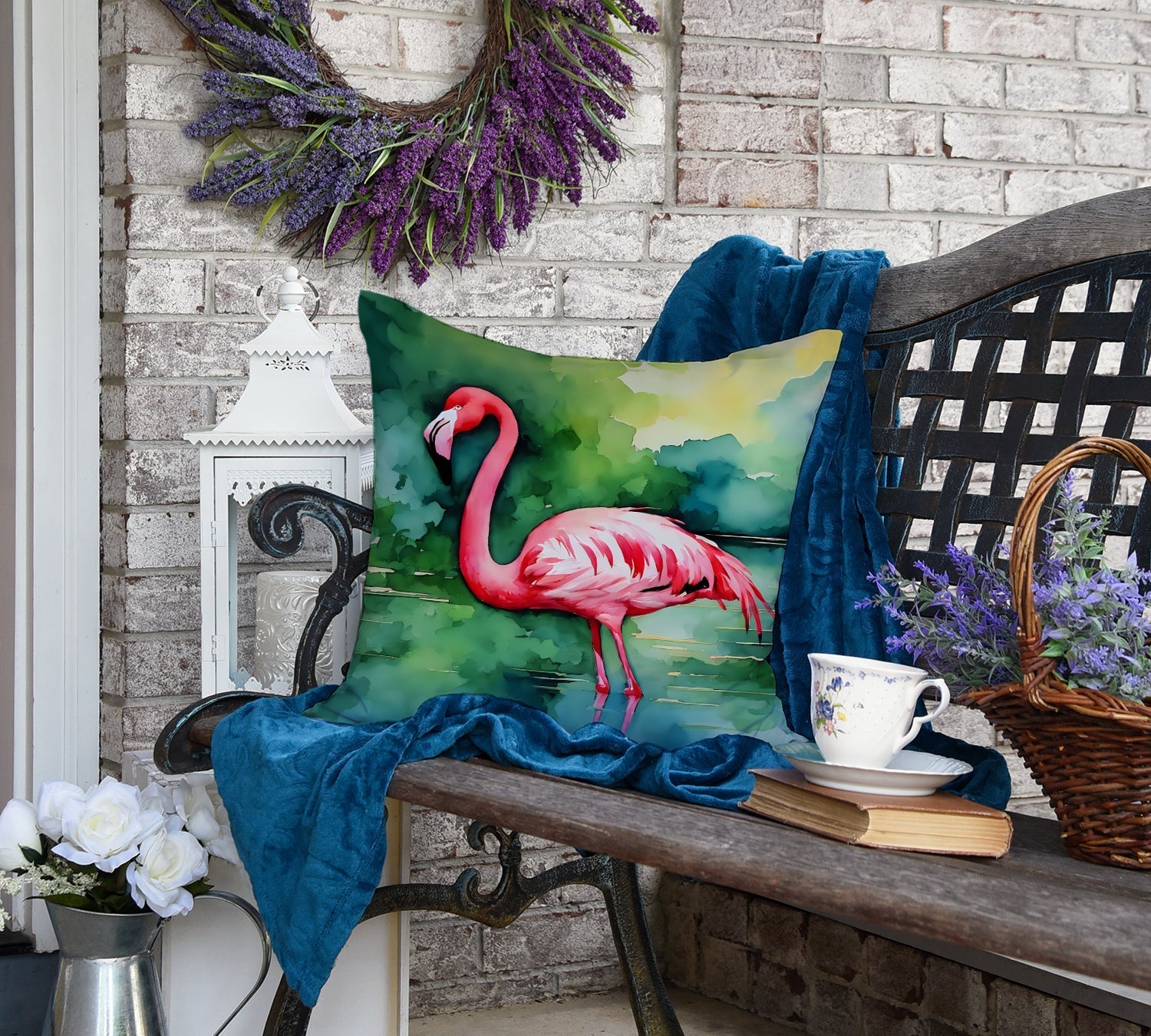 Flamingo Throw Pillow - One Color / One Size - Home & Garden - Home Textile - Pillows