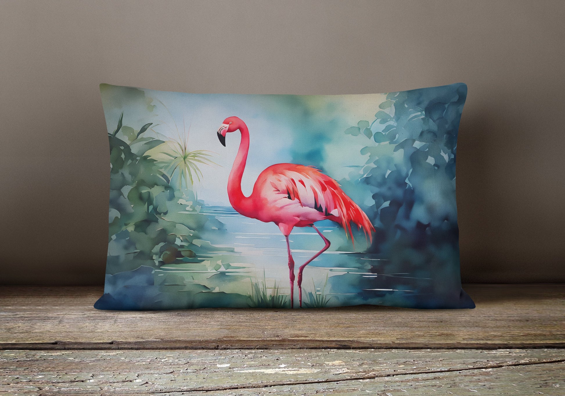 Flamingo Throw Pillow - One Color / One Size - Home & Garden - Home Textile - Pillows