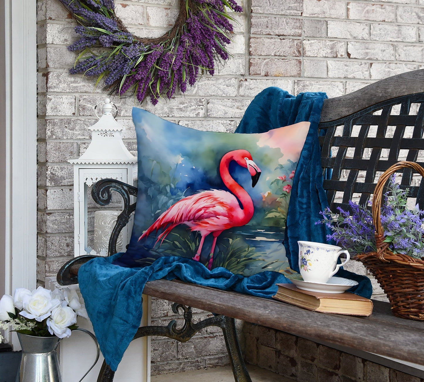 Flamingo Throw Pillow - One Color / One Size - Home & Garden - Home Textile - Pillows