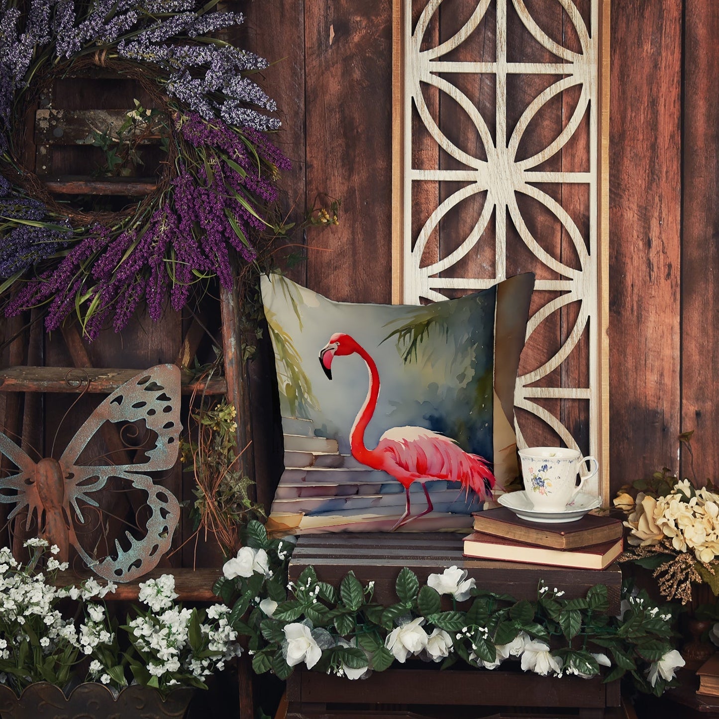 Flamingo Throw Pillow - One Color / One Size - Home & Garden - Home Textile - Pillows