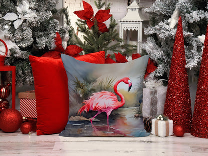 Flamingo Throw Pillow - One Color / One Size - Home & Garden - Home Textile - Pillows