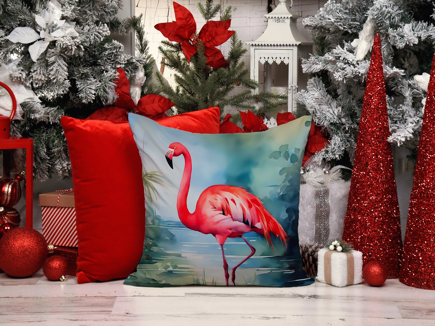 Flamingo Throw Pillow - One Color / One Size - Home & Garden - Home Textile - Pillows