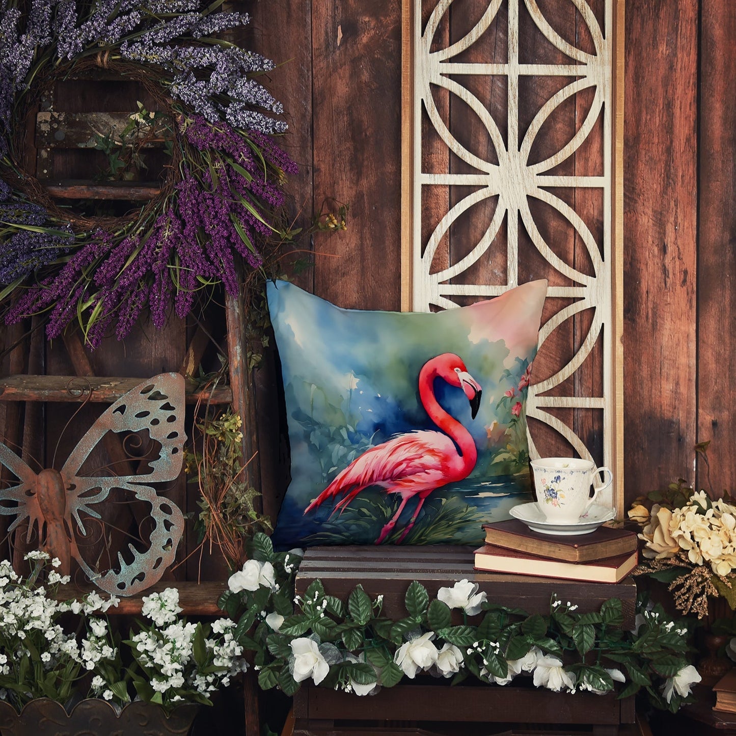 Flamingo Throw Pillow - One Color / One Size - Home & Garden - Home Textile - Pillows