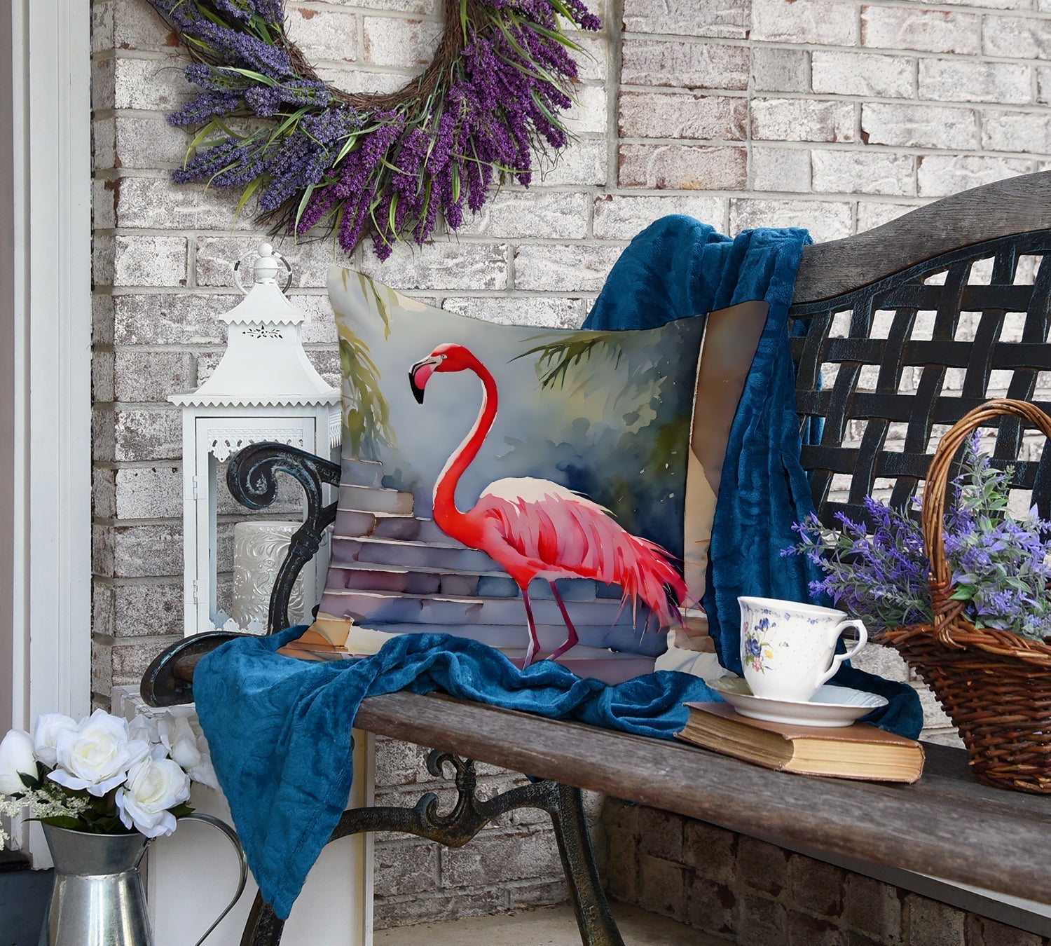 Flamingo Throw Pillow - One Color / One Size - Home & Garden - Home Textile - Pillows