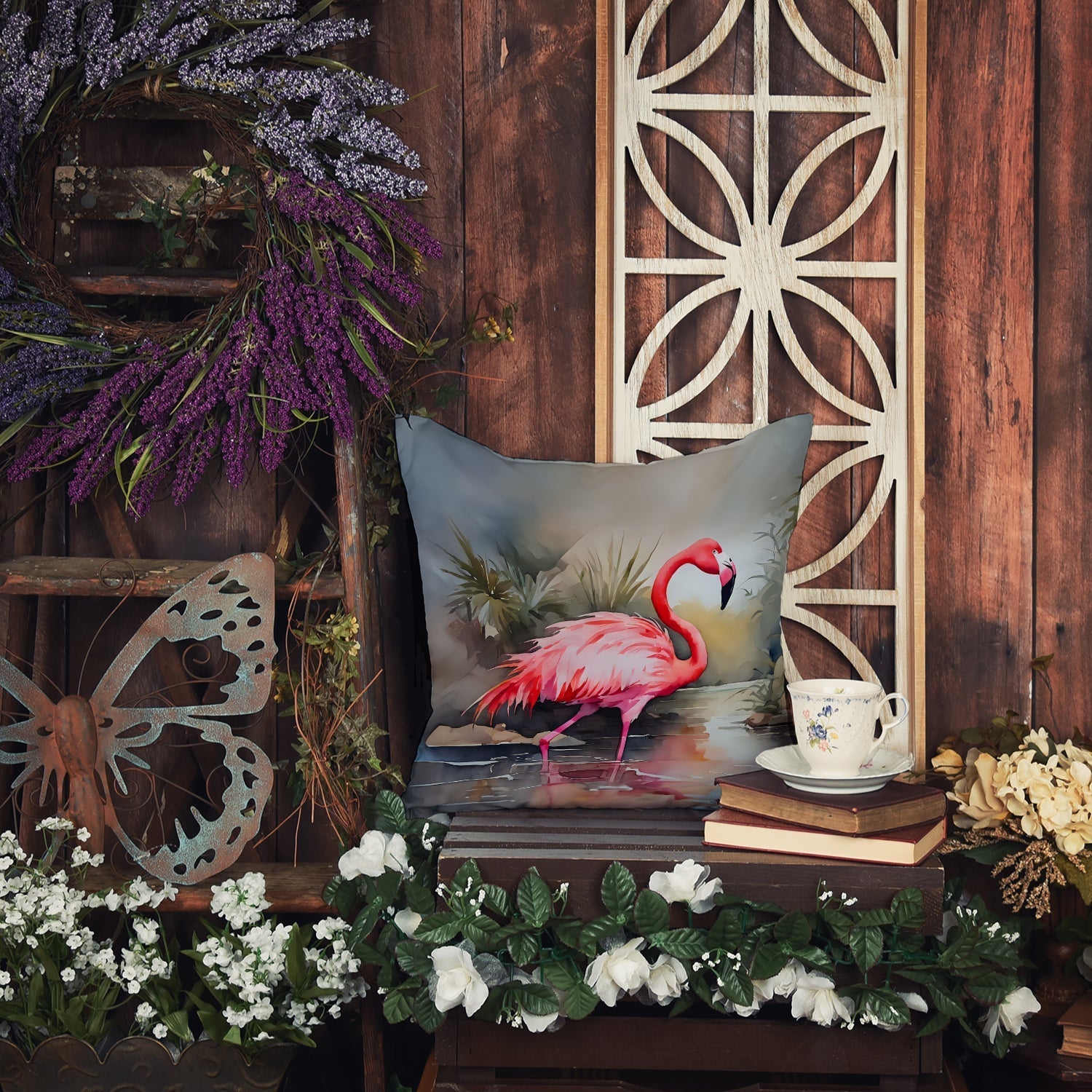 Flamingo Throw Pillow - One Color / One Size - Home & Garden - Home Textile - Pillows