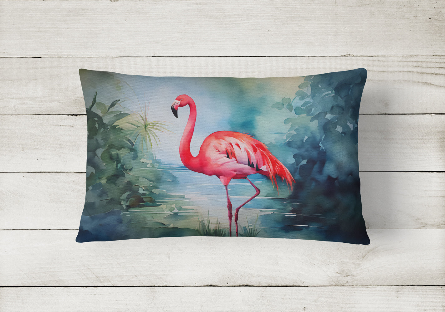Flamingo Throw Pillow - One Color / One Size - Home & Garden - Home Textile - Pillows