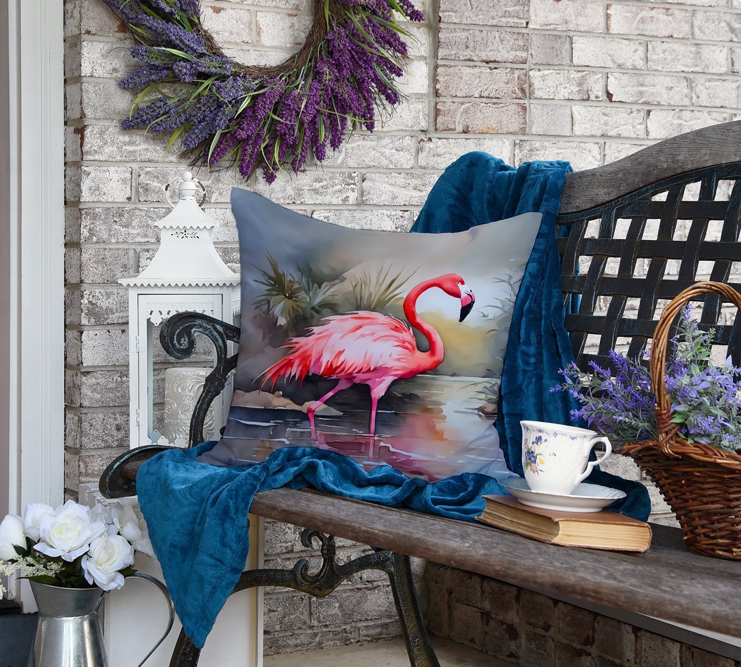 Flamingo Throw Pillow - One Color / One Size - Home & Garden - Home Textile - Pillows