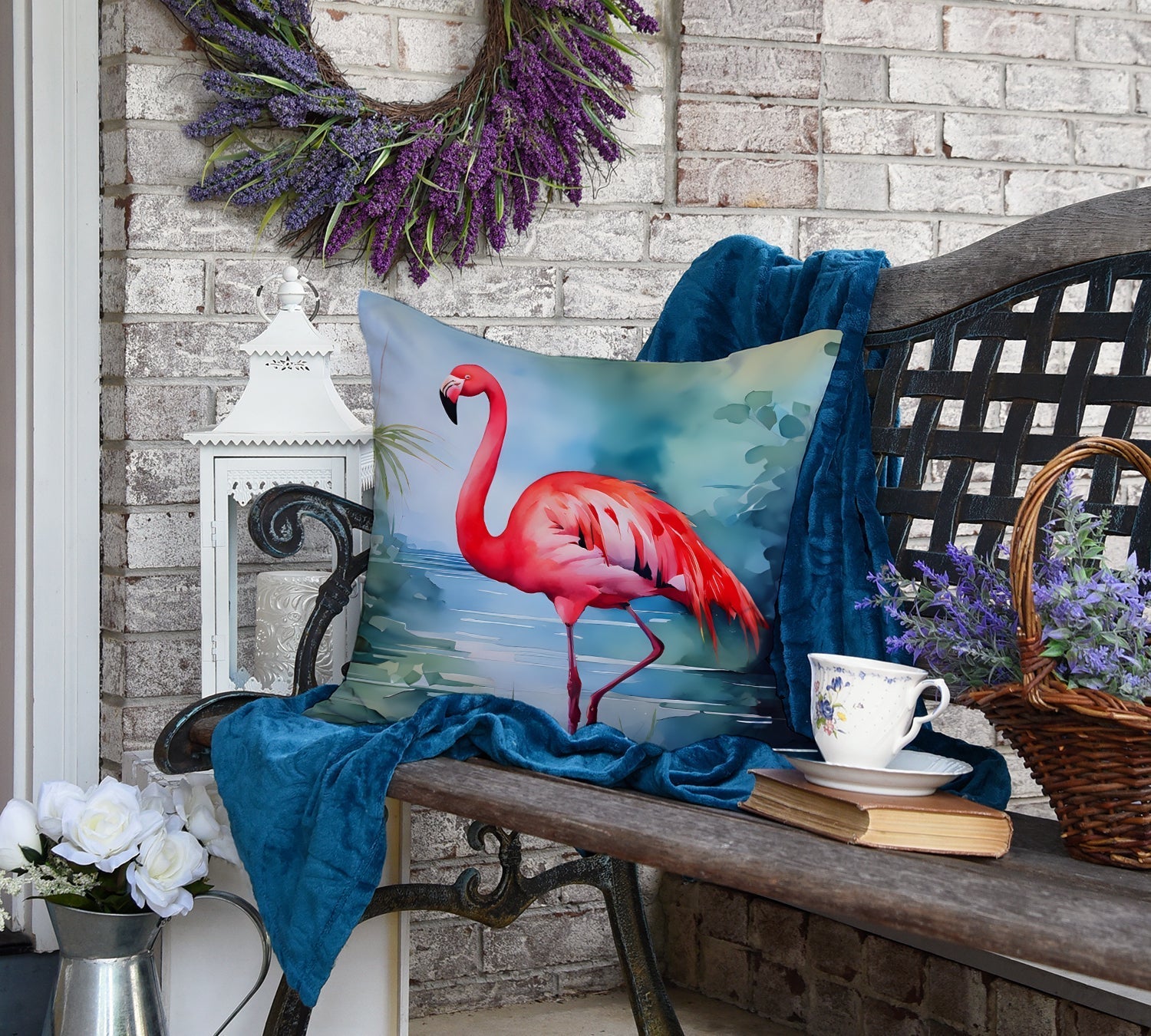 Flamingo Throw Pillow - One Color / One Size - Home & Garden - Home Textile - Pillows