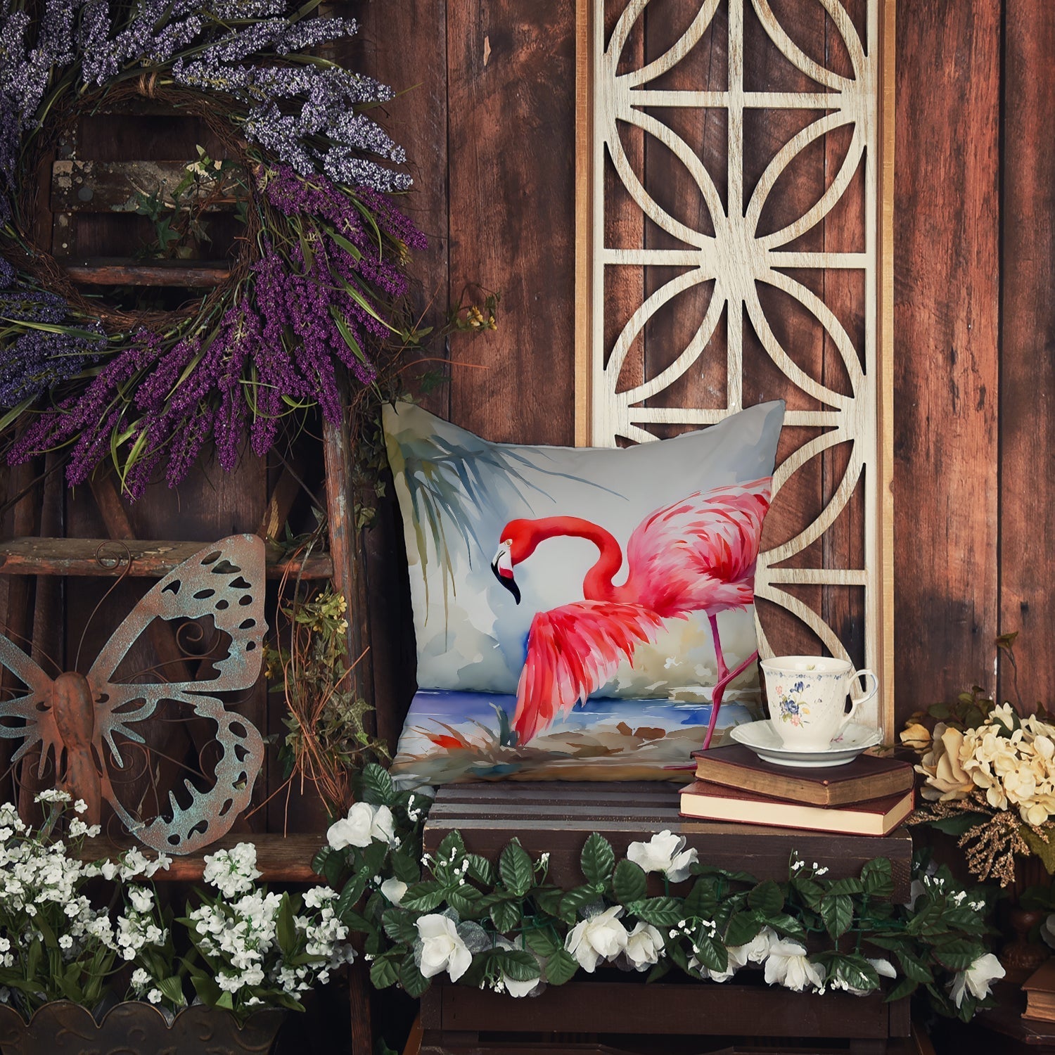 Flamingo Throw Pillow - One Color / One Size - Home & Garden - Home Textile - Pillows
