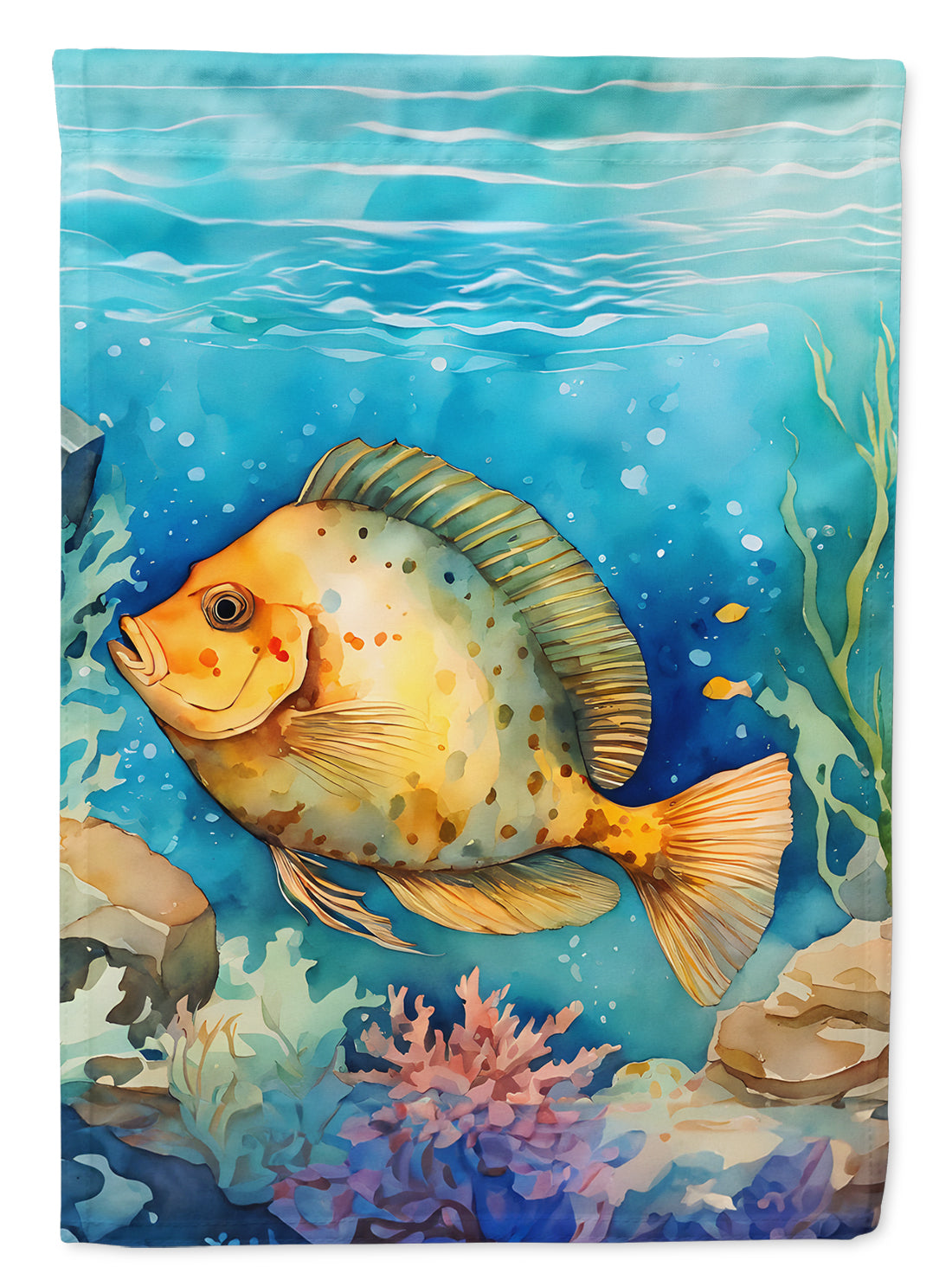 Flounder Garden Flag - One Color / One Size - Home & Garden - Home Decor - Flags Banners & Accessories