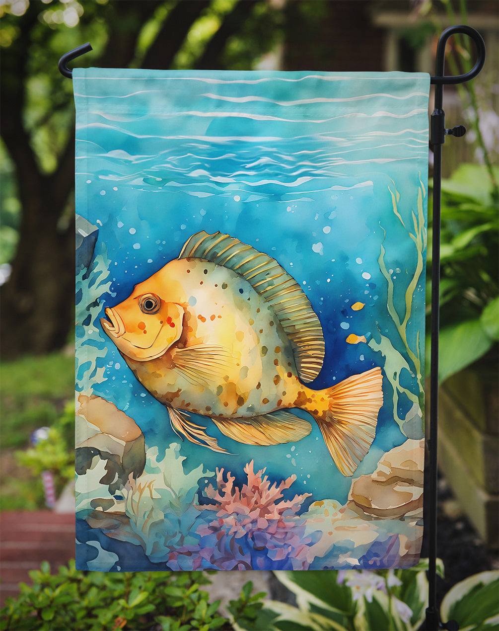 Flounder Garden Flag - One Color / One Size - Home & Garden - Home Decor - Flags Banners & Accessories