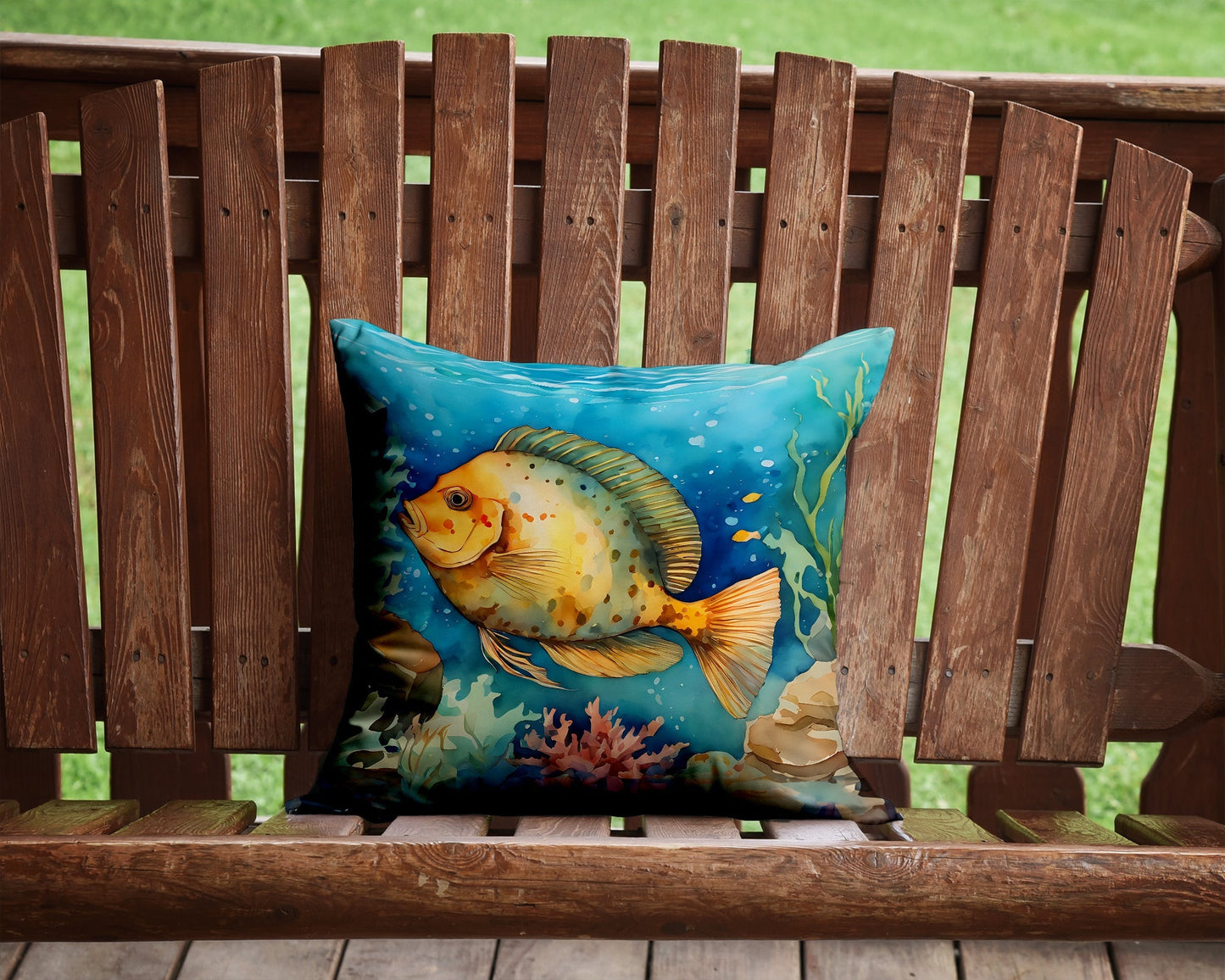 Flounder Throw Pillow - One Color / One Size - Home & Garden - Home Textile - Pillows