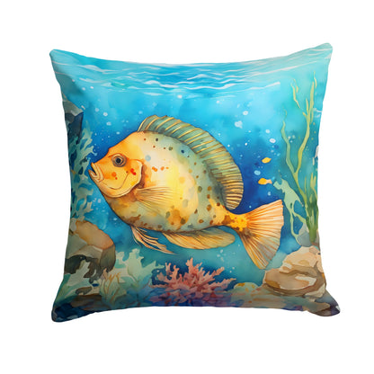 Flounder Throw Pillow - One Color / One Size - Home & Garden - Home Textile - Pillows