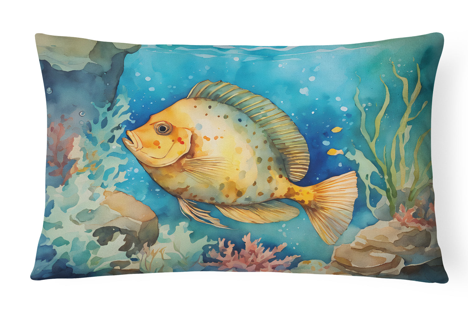 Flounder Throw Pillow - One Color / One Size - Home & Garden - Home Textile - Pillows