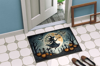 Flying Witch Spooky Halloween Doormat - One Color / One Size - Home & Garden - Home Textile - Carpets & Rugs