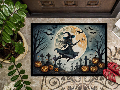 Flying Witch Spooky Halloween Doormat - One Color / One Size - Home & Garden - Home Textile - Carpets & Rugs